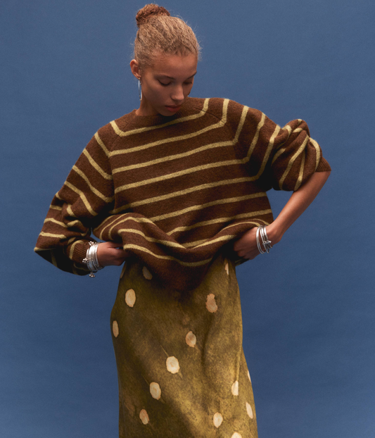 UNMORE STRIPE KNIT JUMPER