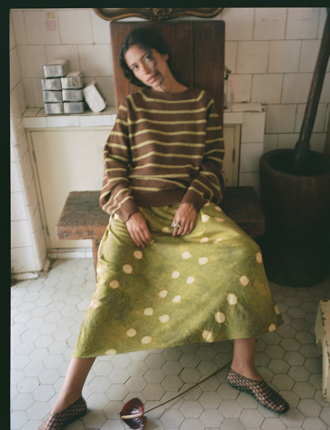 UNMORE STRIPE KNIT JUMPER