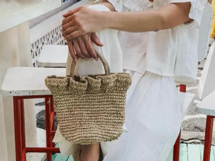 LILY TOTE RAFFIA BAG