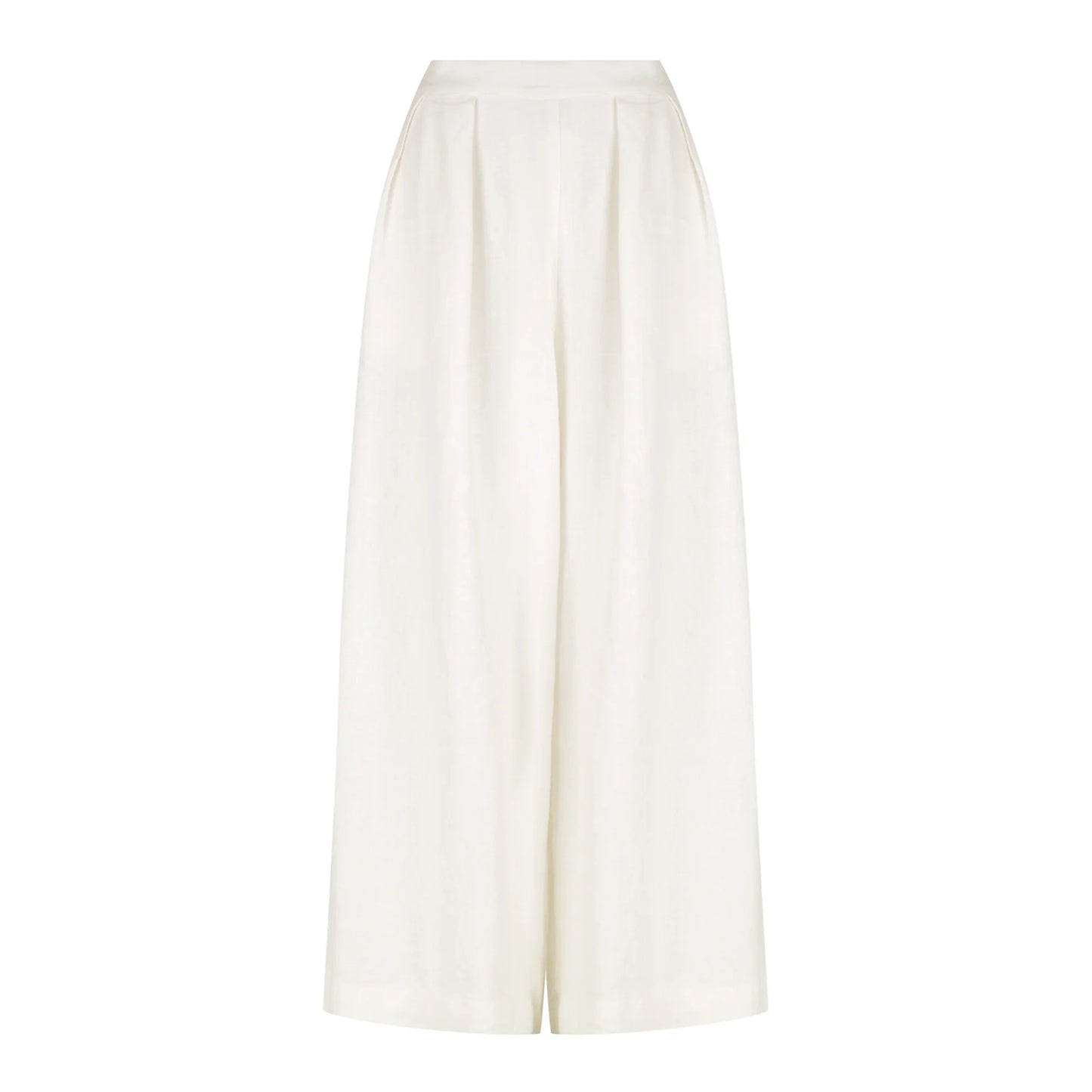 Gia Wide Leg Linen Pant (Vintage White)