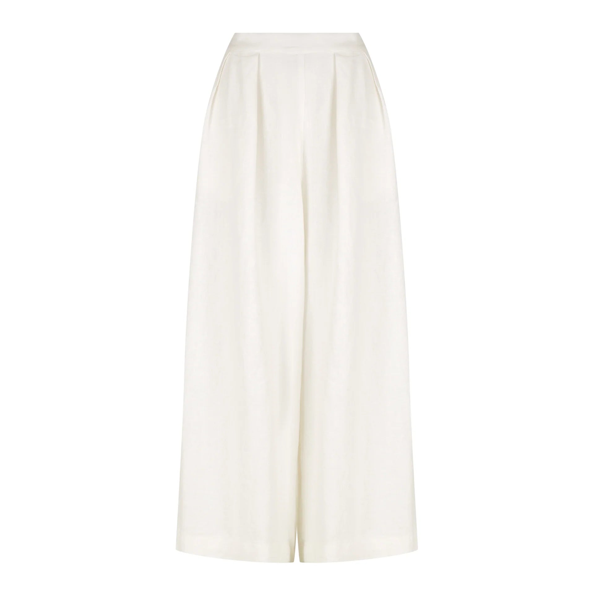 Gia Wide Leg Linen Pant (Vintage White)
