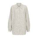 Oversized Linen Shirt (Pin Stripes)