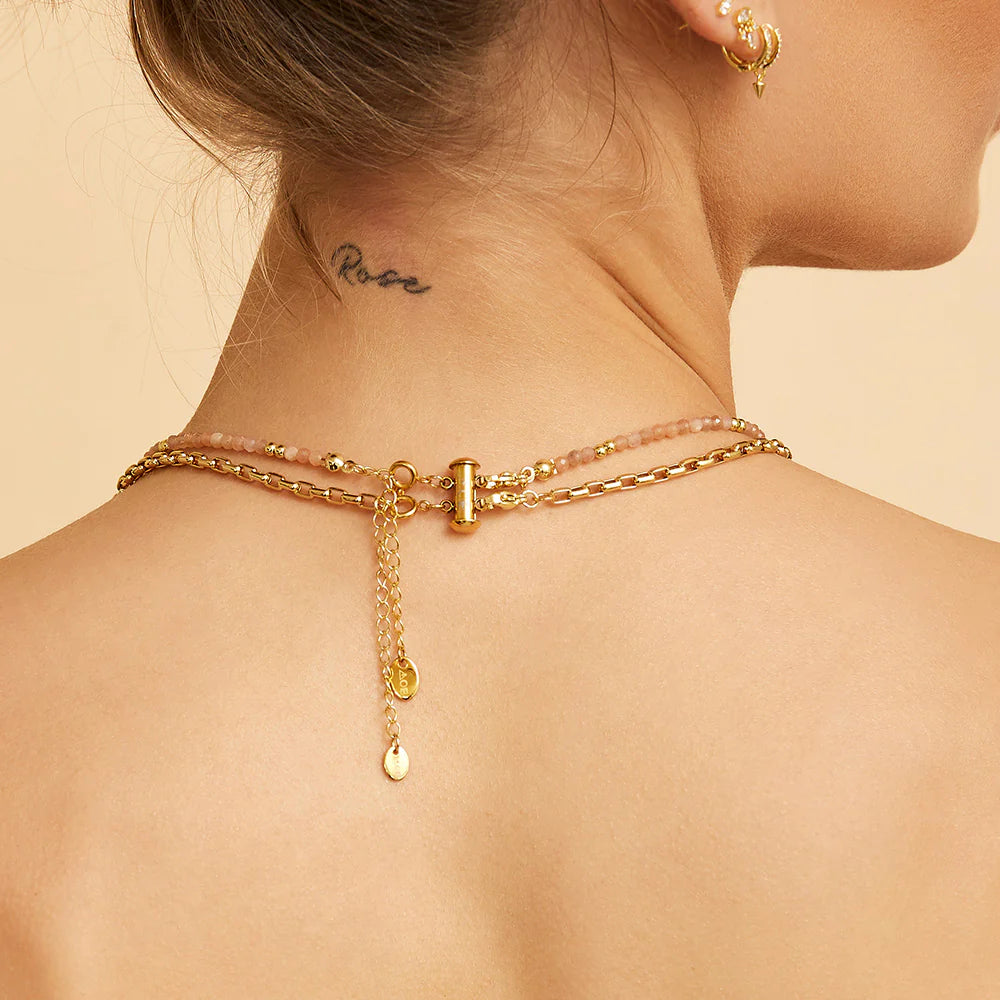 NECKLACE STACKING CLASP (GOLD) - 3 NECKLACE