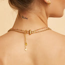 NECKLACE STACKING CLASP (GOLD) - 3 NECKLACE