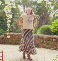 Petalwood Maxi Skirt