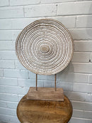 RIBBED PLATE WITH STAND