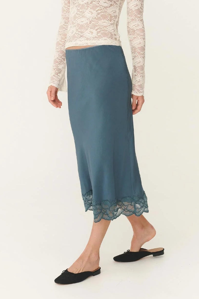 Marina Silk Midi Skirt