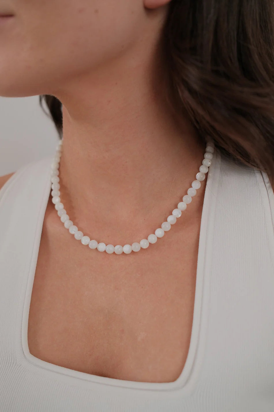 Valentina Necklace - White