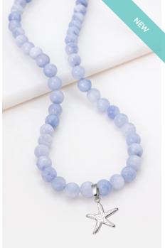 Valentina Charm Necklace - Blue - Starfish