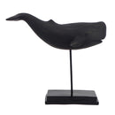 WHALE ON STAND (Black)